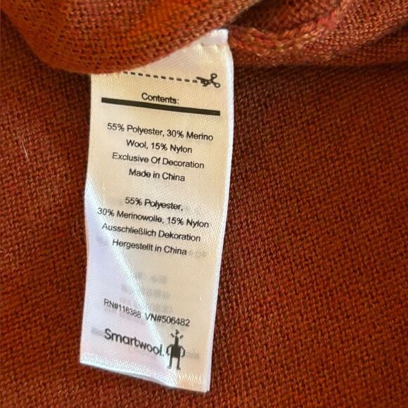 Smartwool Shadow Pine Colorblock Sweater Merino Wool Blend Womens Small - Picture 6 of 8